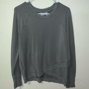 ATHLETA Sweatshirt in Olive Green-Medium